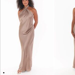 Show me your mumu Jasmine halter bridesmaids dress